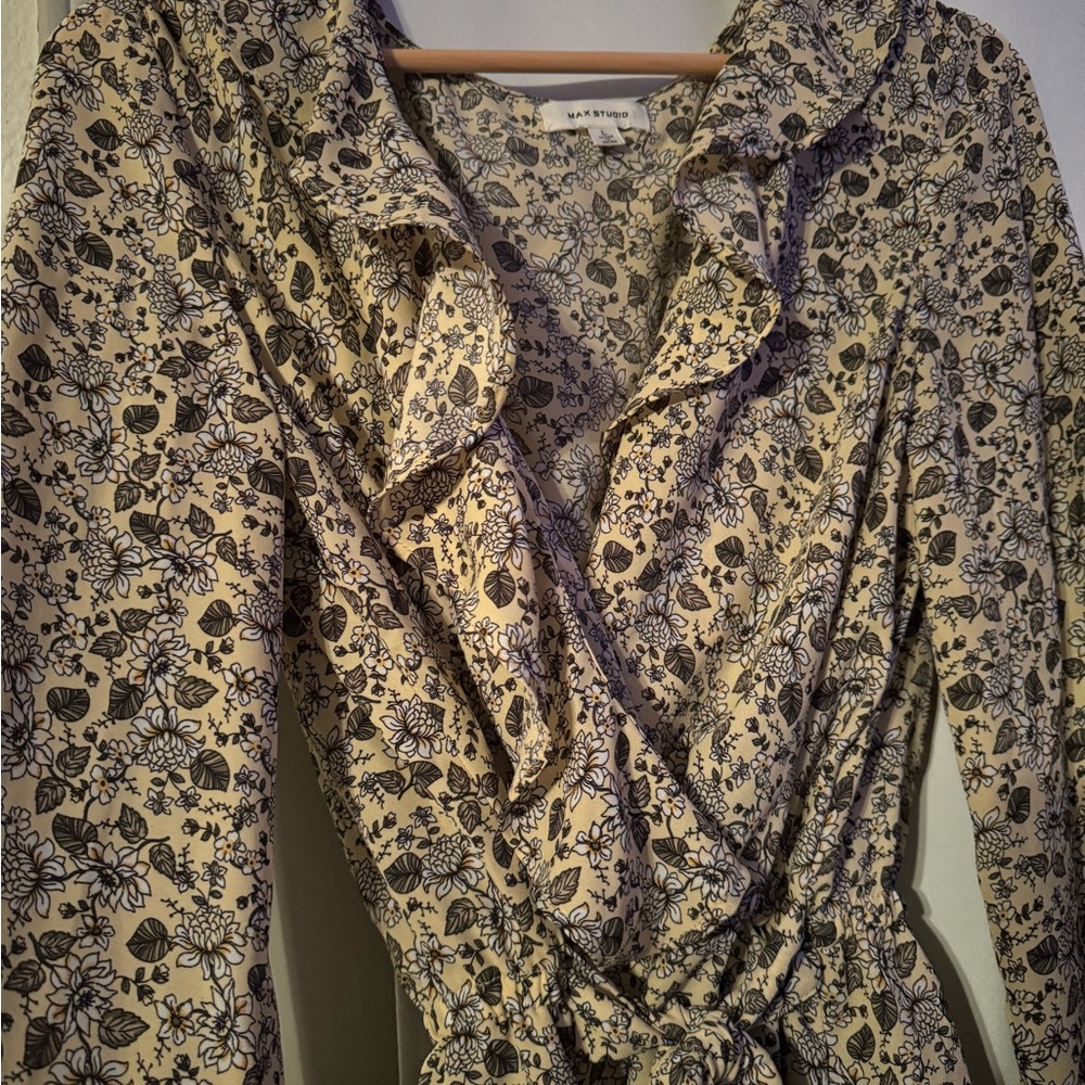 Max Studios yellow blouse